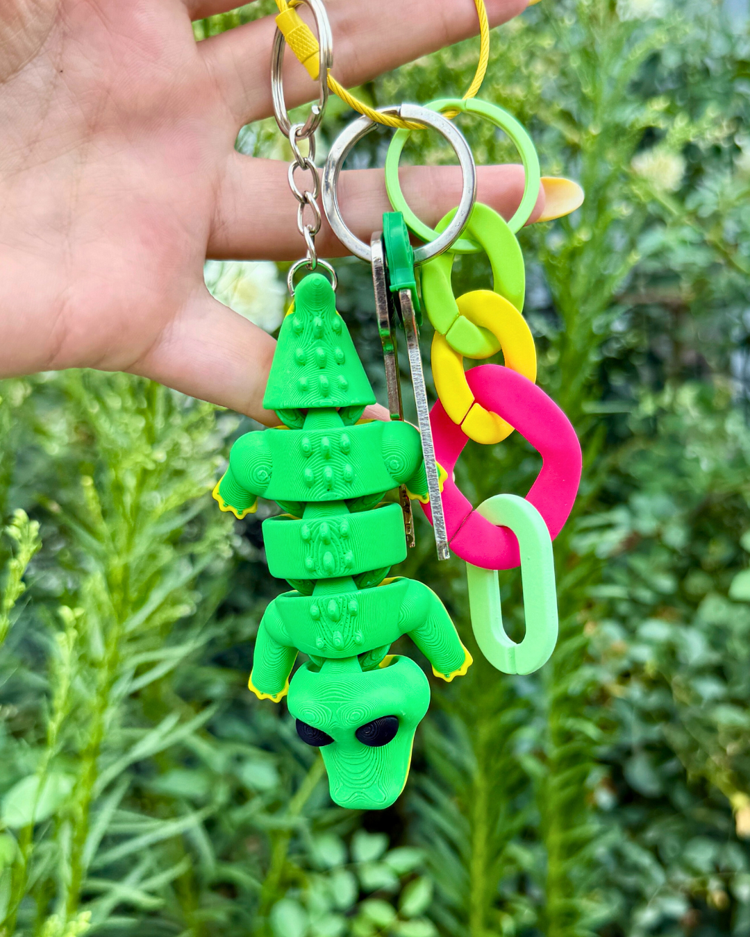 3D Printed ნიანგი ბრელოკი / Crocodile Keychain