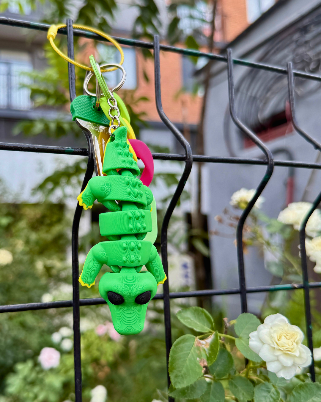 3D Printed ნიანგი ბრელოკი / Crocodile Keychain