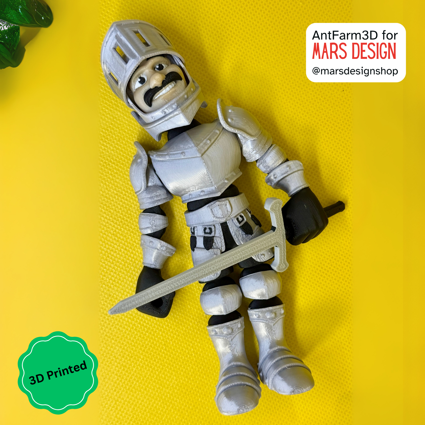 ⚔️ 3D დაბეჭდილი სათამაშო რაინდი / 3D Printed Toy Knight