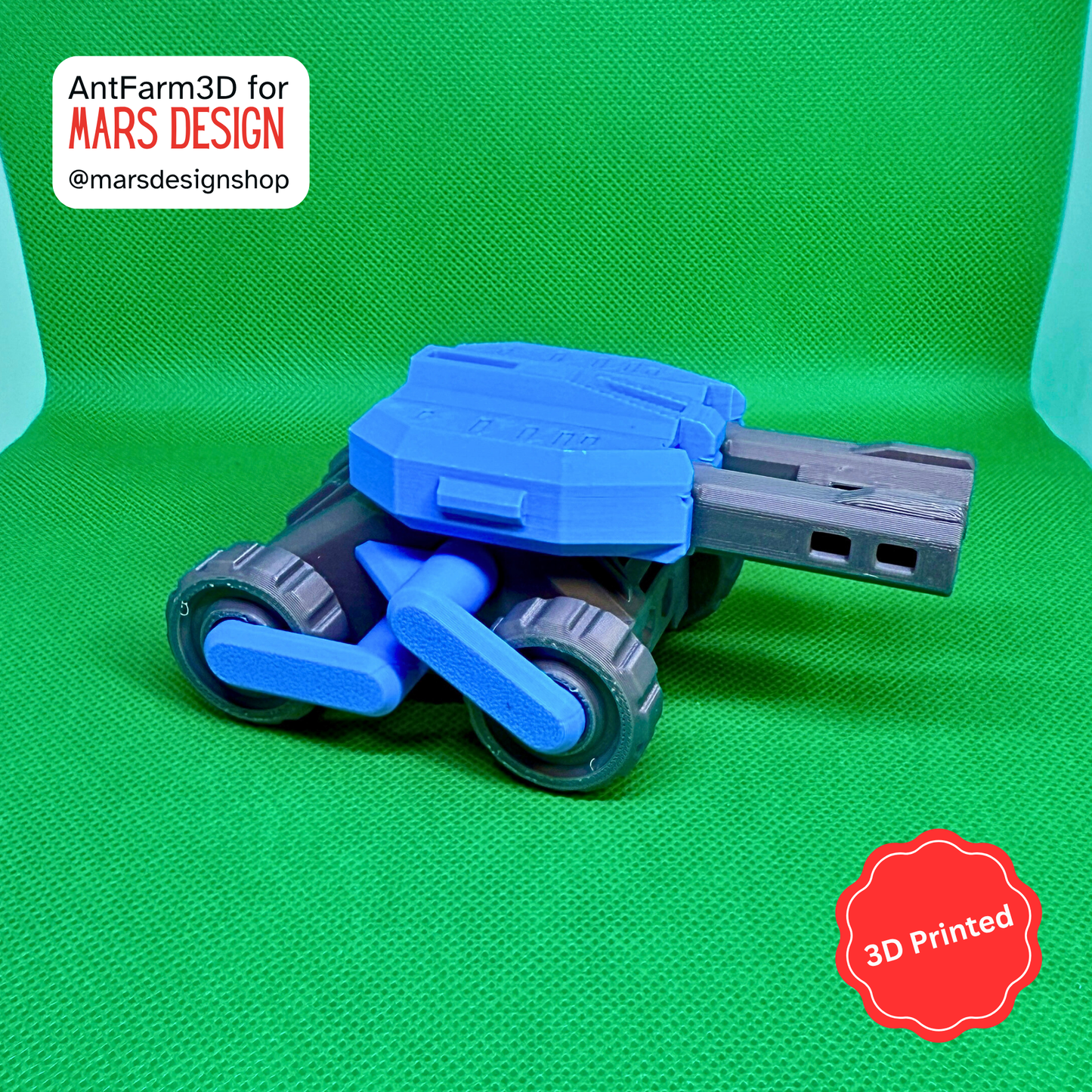 3D დაბეჭდილი საბრძოლო მინი ტანკი / 3D Printed Mecha Tank mini