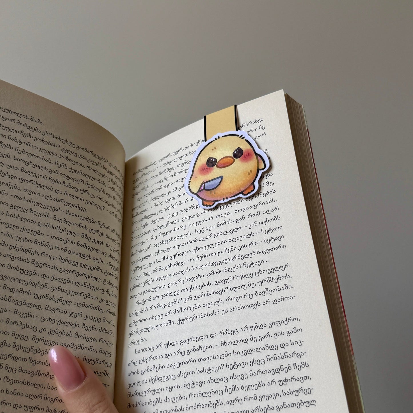 მაგნიტური სანიშნე "სახიფათო კვატი" Magnetic Bookmark "Dangerous Duck"