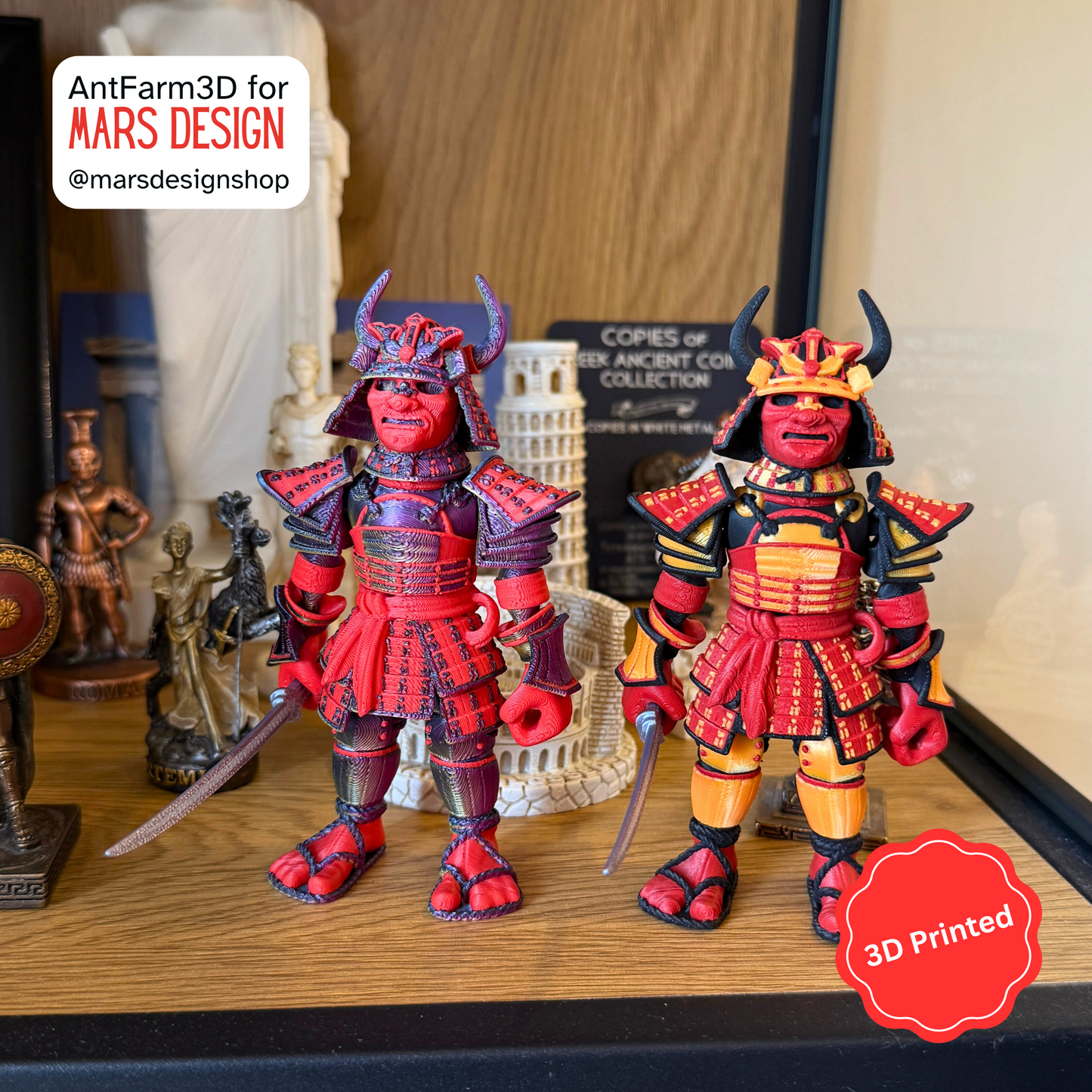 ⚔️ 3D დაბეჭდილი სათამაშო სამურაი / 3D Printed Toy Samurai