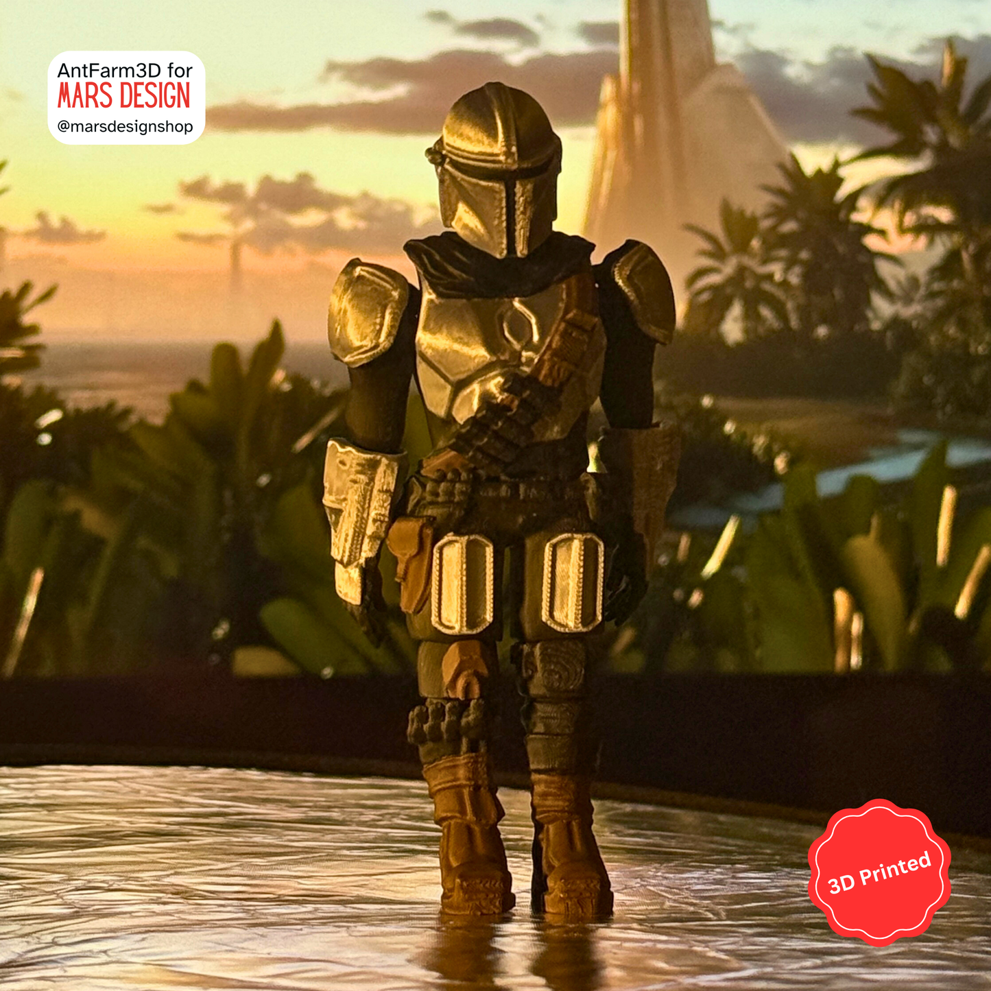 ⚔️ 3D დაბეჭდილი სათამაშო მანდალორელი / 3D Printed Toy Mandalorian