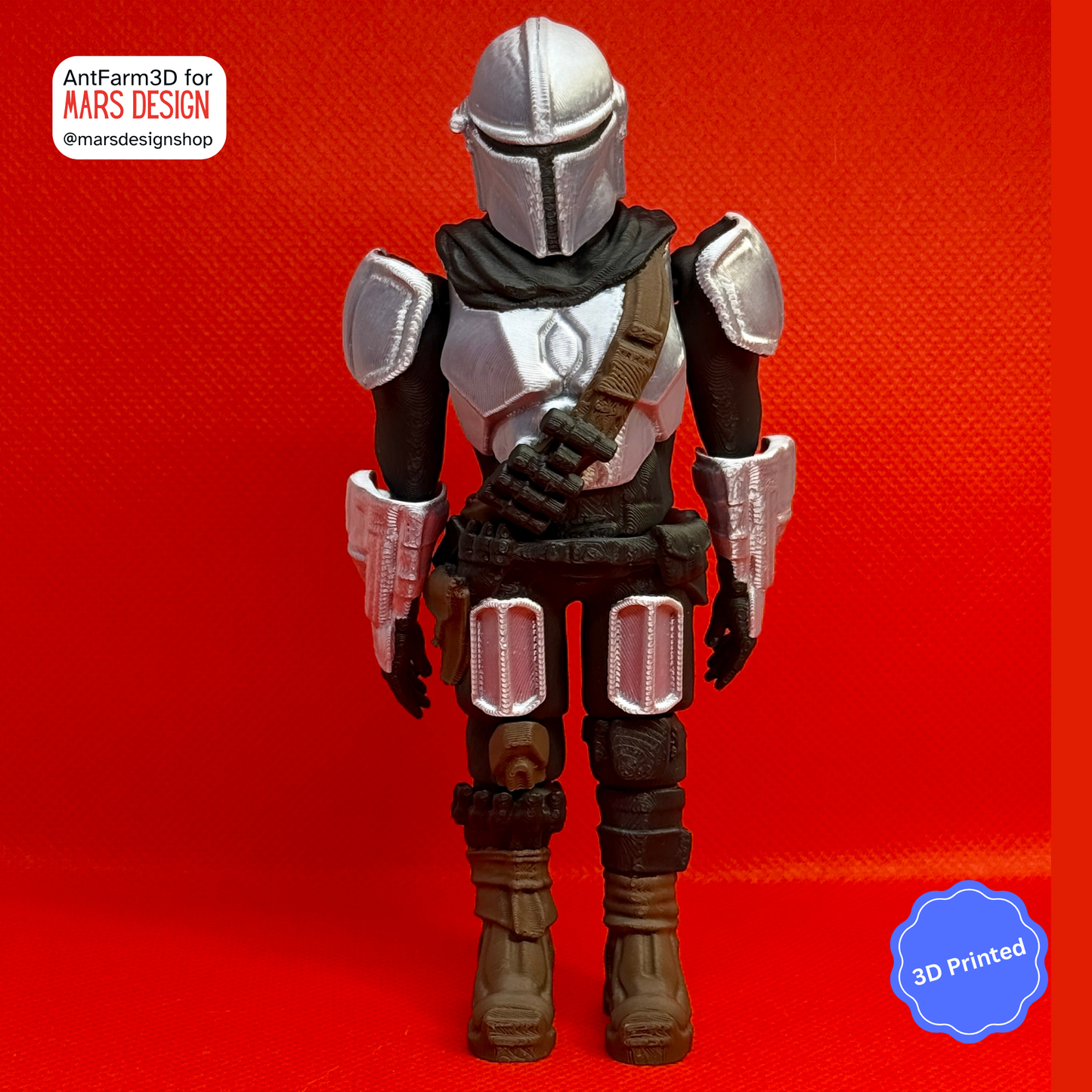 ⚔️ 3D დაბეჭდილი სათამაშო მანდალორელი / 3D Printed Toy Mandalorian