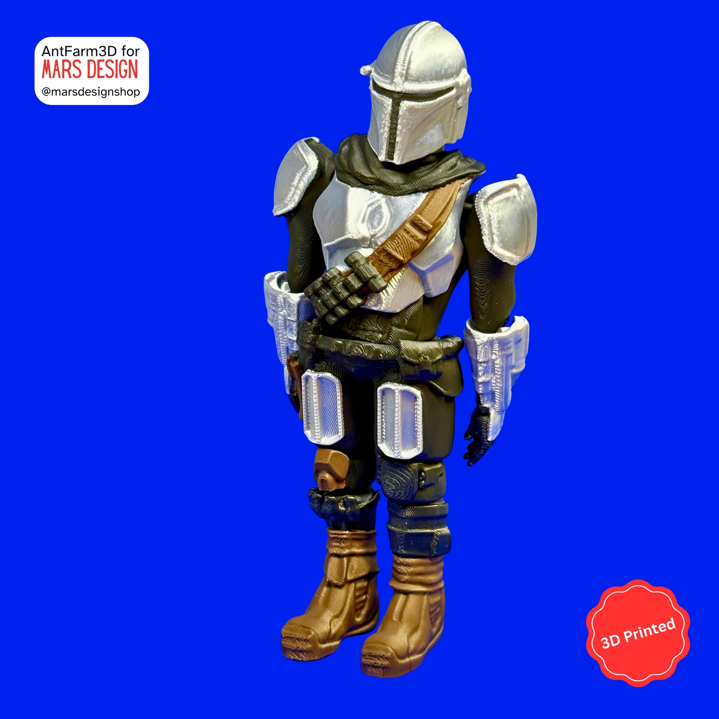 ⚔️ 3D დაბეჭდილი სათამაშო მანდალორელი / 3D Printed Toy Mandalorian
