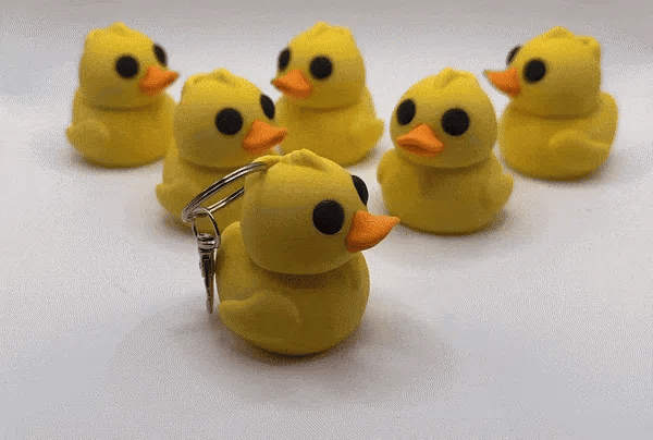 3D Printed კვატა ბრელოკი / Duckling Keychain