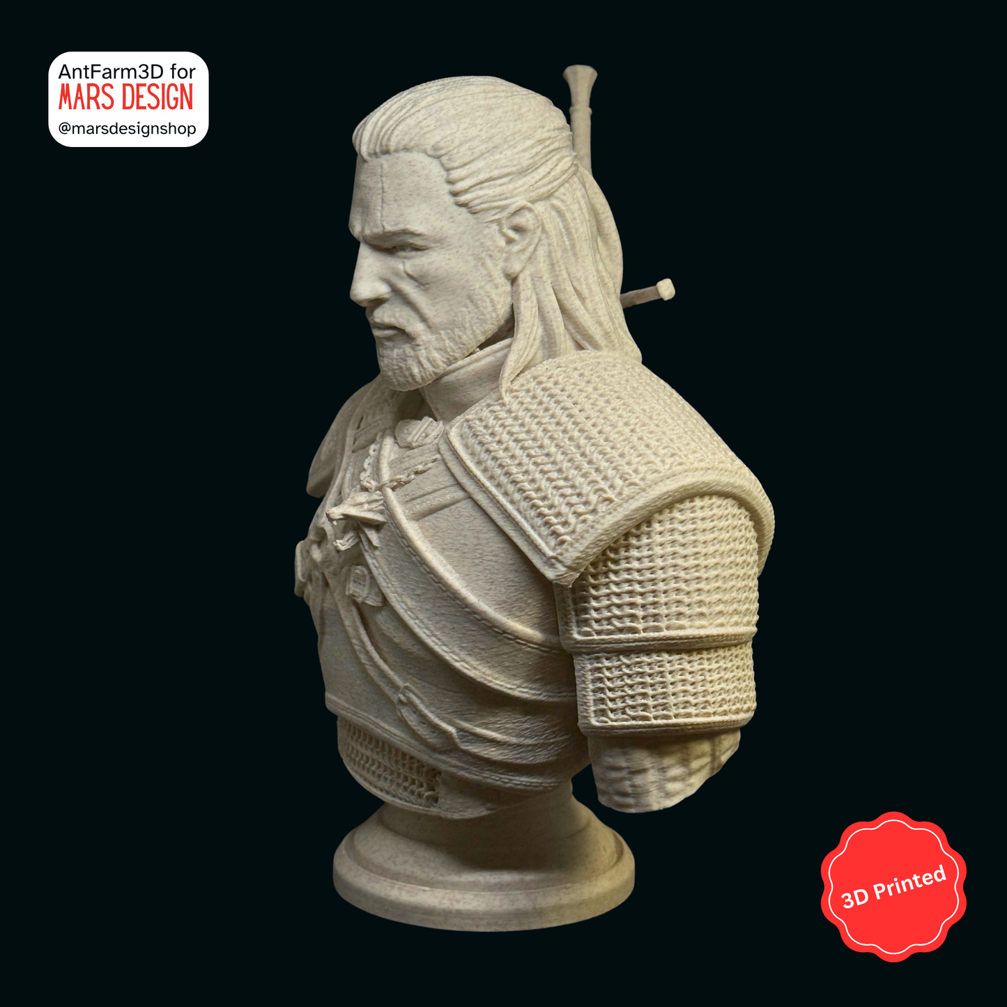 ⚔️ 3D დაბეჭდილი გერალტი რივიიდან / 3D Printed Witcher