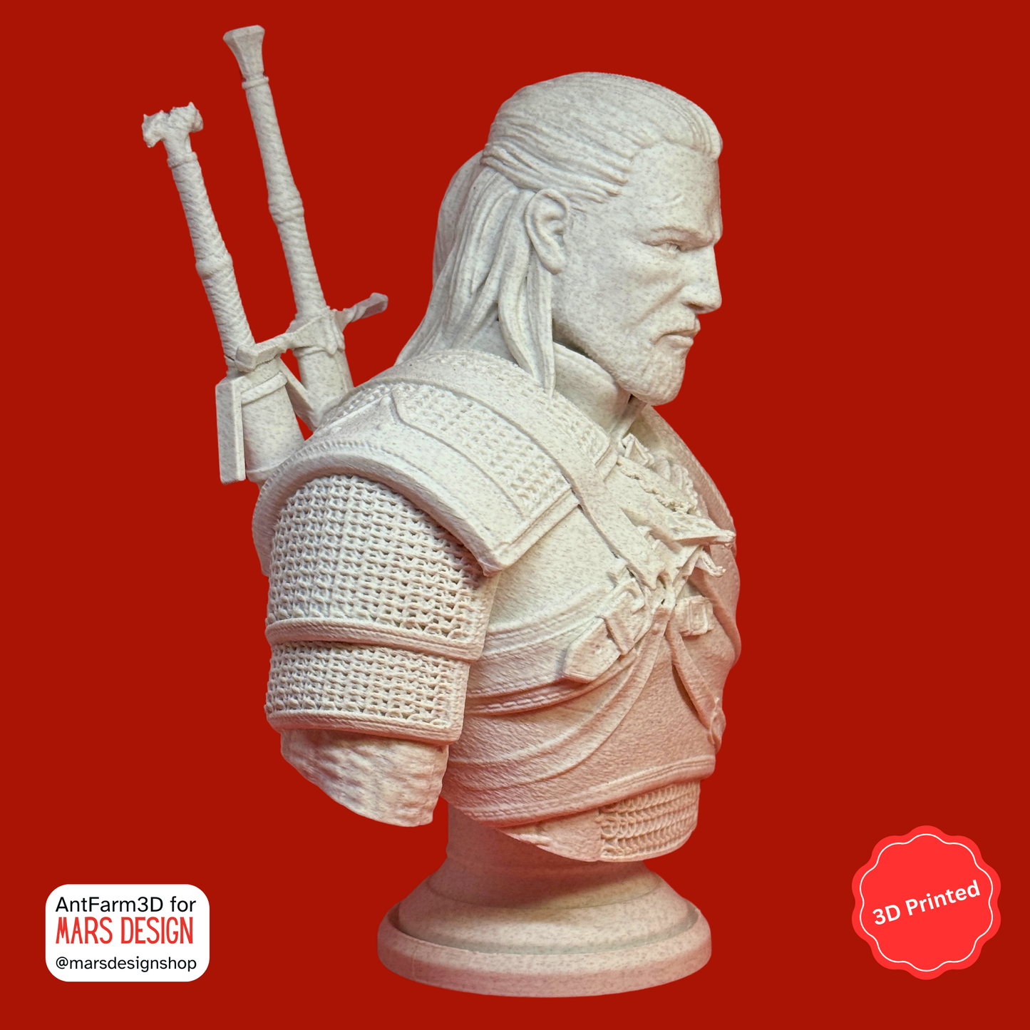 ⚔️ 3D დაბეჭდილი გერალტი რივიიდან / 3D Printed Witcher