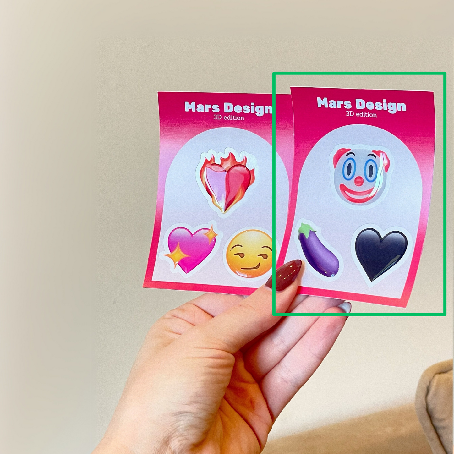 3D Emoji set 01 mini sticker pack მოცულობითი სტიკერები