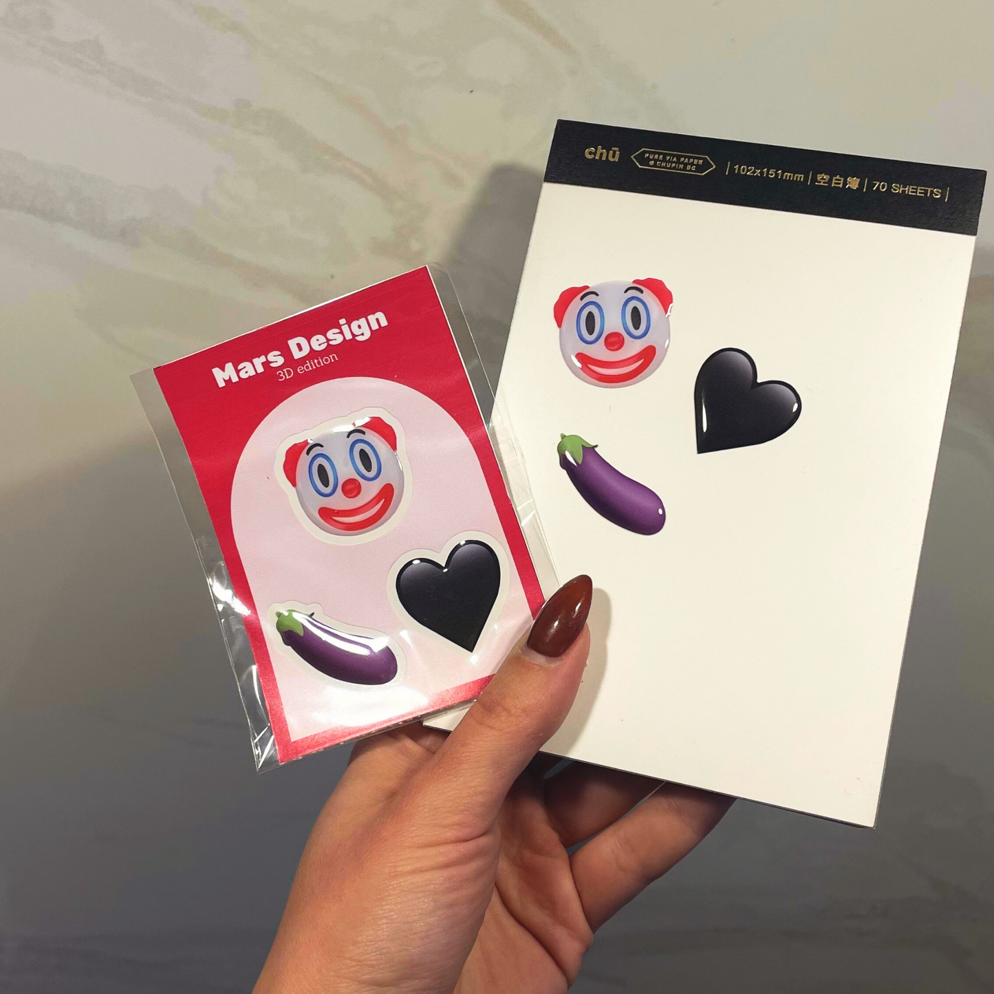 3D Emoji set 01 mini sticker pack მოცულობითი სტიკერები