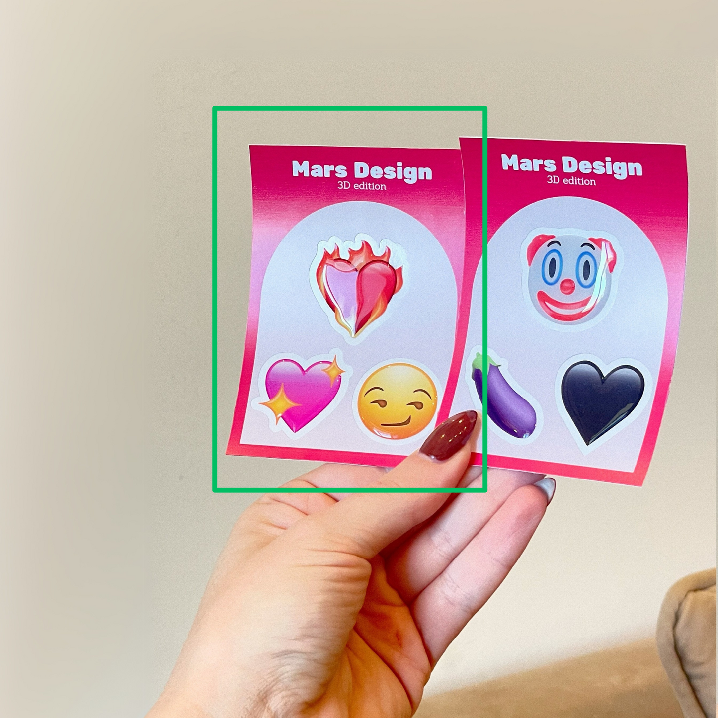 3D Emoji set 02 mini sticker pack მოცულობითი სტიკერები