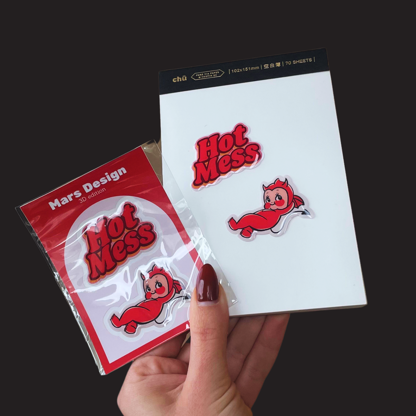 3D Hot Mess mini sticker pack მოცულობითი სტიკერები