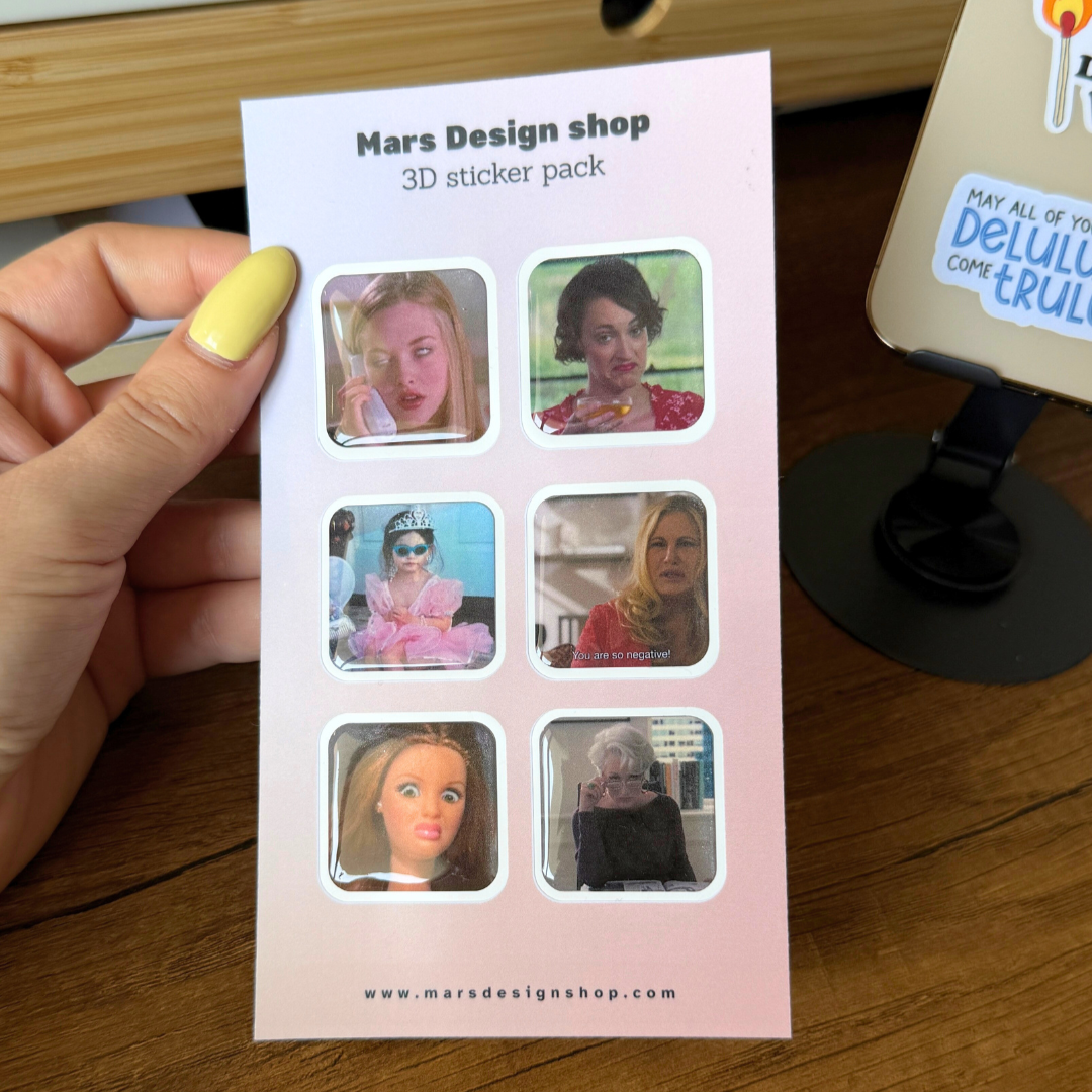 3D EW meme sticker pack მოცულობითი სტიკერები\