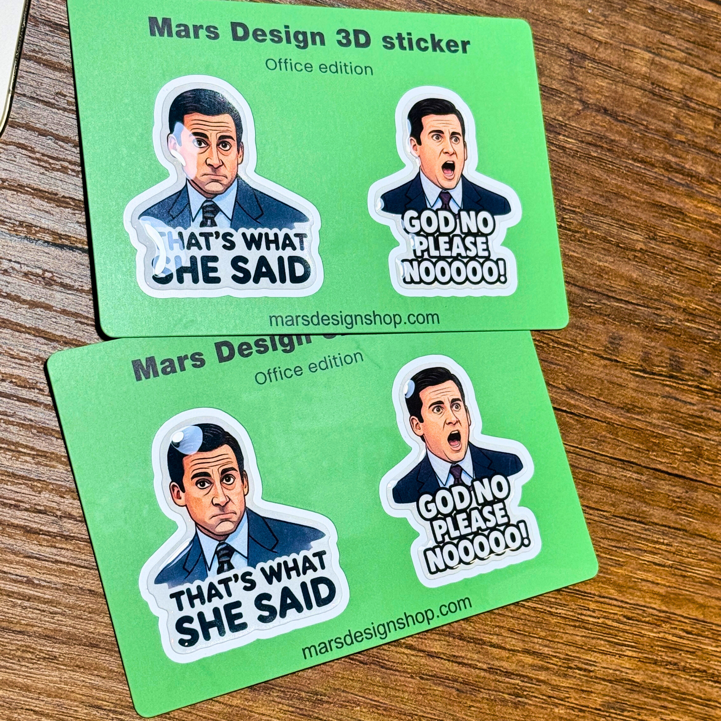 3D Mike from Office ოფისი 3D მოცულობითი სტიკერები 2ც That's What She Said