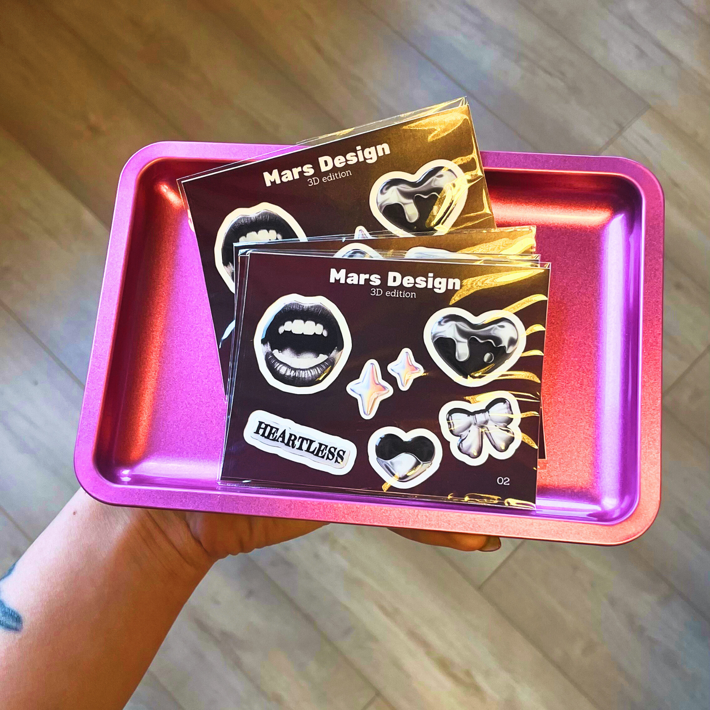 3D Heartless sticker pack მოცულობითი სტიკერები