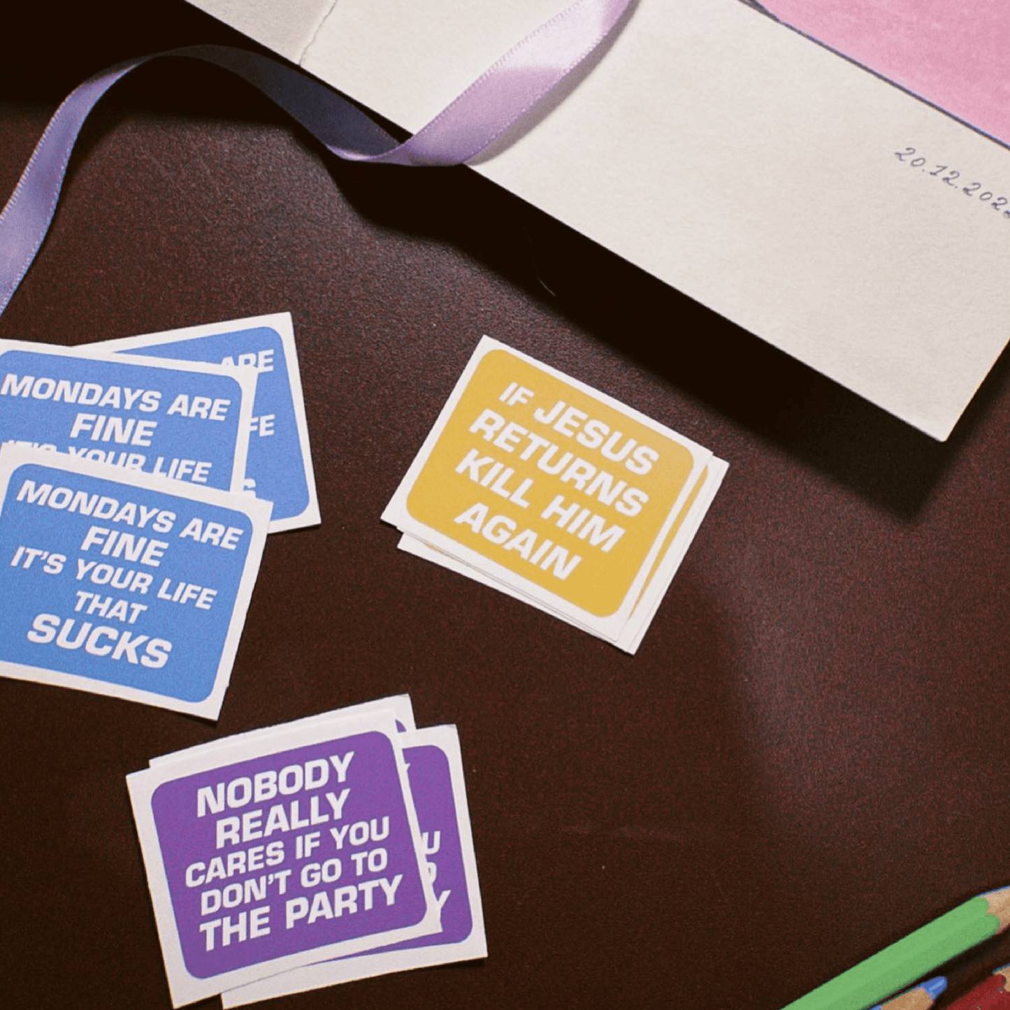 სტიკერების ნაკრები, ფრაზები 6ც