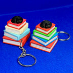 3D დაბეჭდილი წიგნები + კატა ქლიქერი ბრელოკი / 3D Printed Books + Black Cat Fidget Toy Keychain