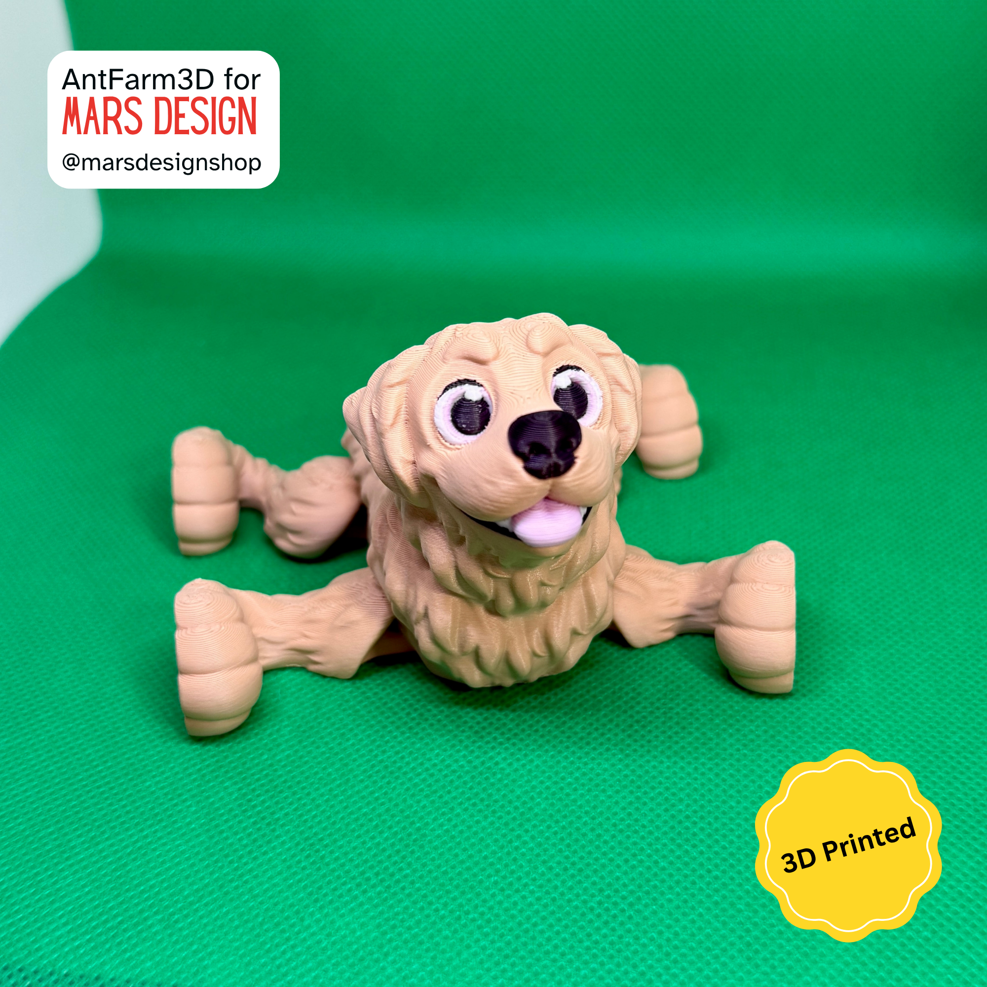 🐶 3D დაბეჭდილი სათამაშო ძაღლი ლაბრადორი / 3D Printed Toy Dog Labrador Retriever