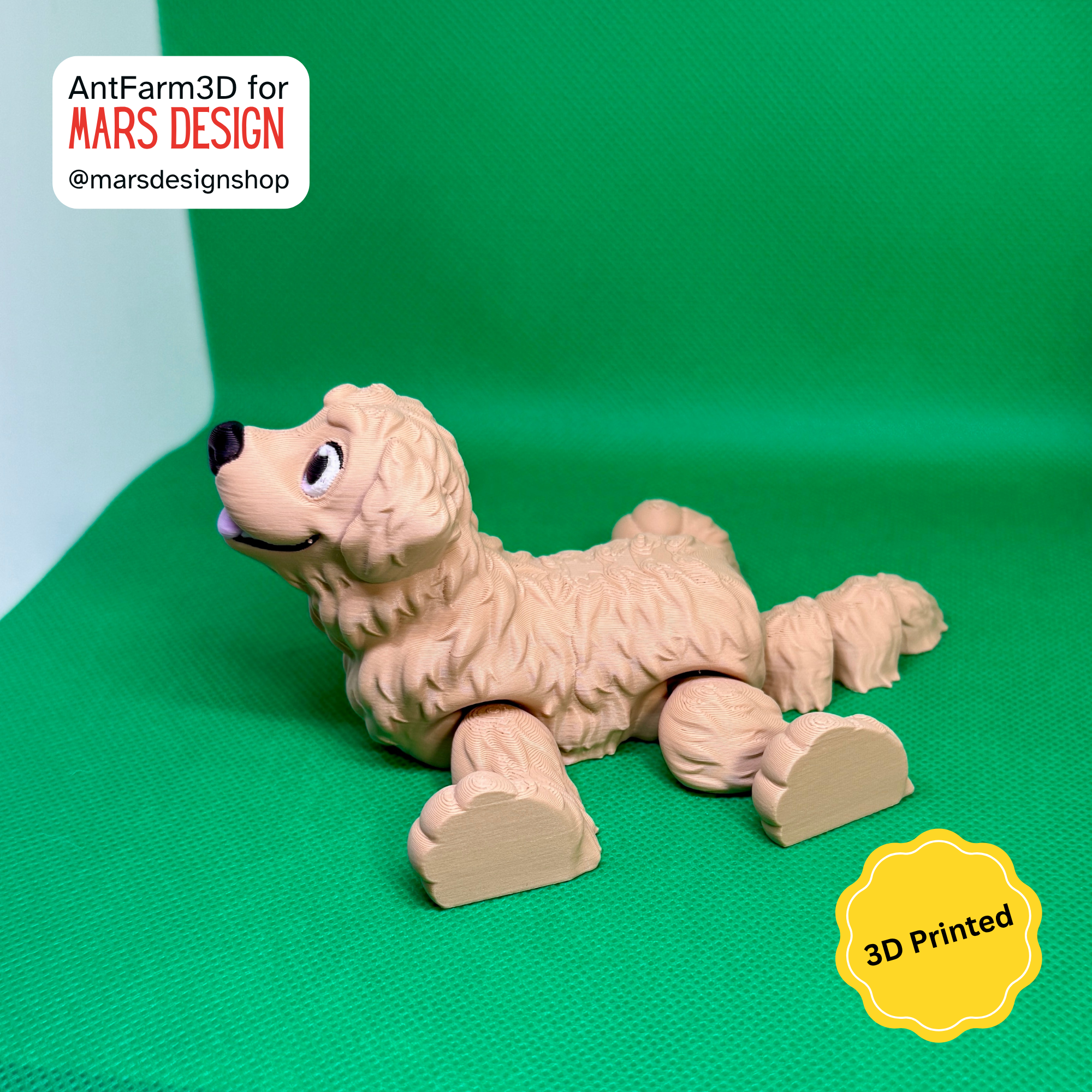 🐶 3D დაბეჭდილი სათამაშო ძაღლი ლაბრადორი / 3D Printed Toy Dog Labrador Retriever