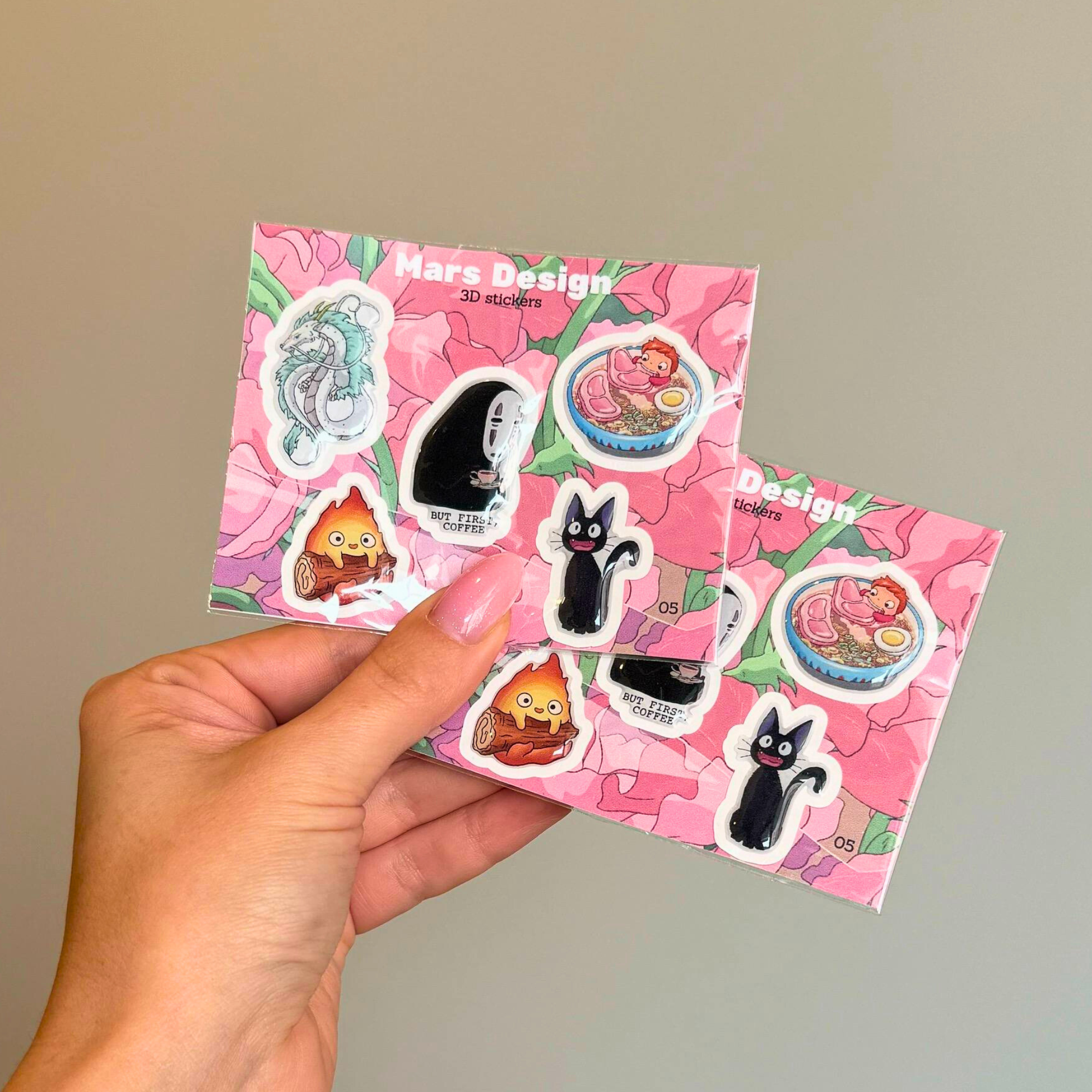 3D Miyazaki Ghibli sticker pack მოცულობითი სტიკერები
