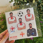 ფეხბურთის ეროვნული ნაკრები 02 სტიკერების კრებული 7ც