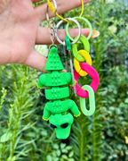 3D Printed ნიანგი ბრელოკი / Crocodile Keychain