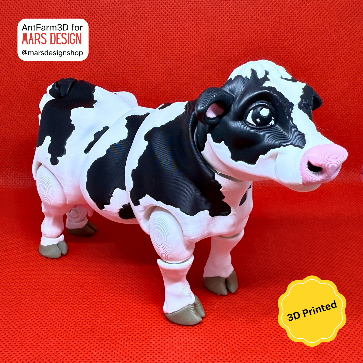 🐄 3D დაბეჭდილი სათამაშო ძროხა / 3D Printed Toy Cow