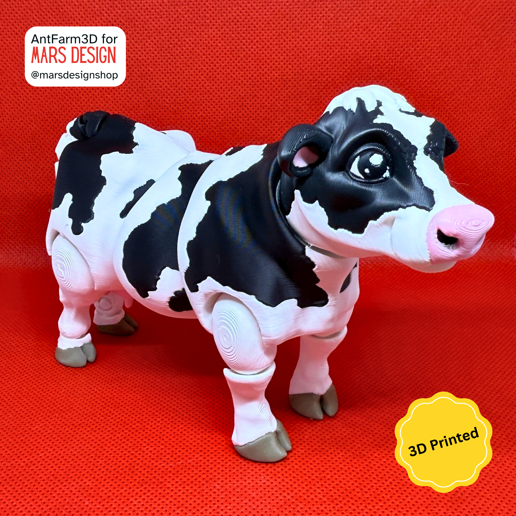 🐄 3D დაბეჭდილი სათამაშო ძროხა / 3D Printed Toy Cow