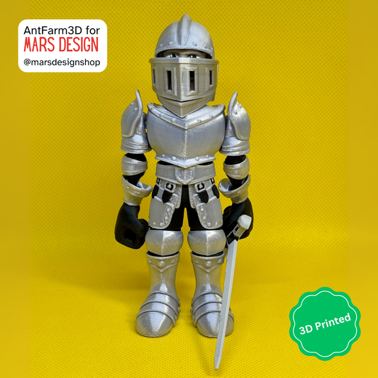 ⚔️ 3D დაბეჭდილი სათამაშო რაინდი / 3D Printed Toy Knight
