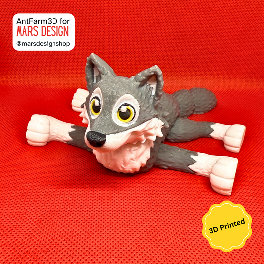 🐺 3D დაბეჭდილი სათამაშო მგელი / 3D Printed Toy Wolf