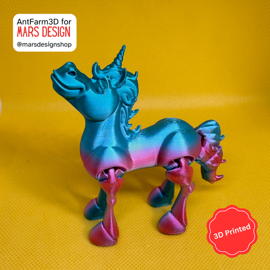 🌈 3D დაბეჭდილი სათამაშო მარტორქა / 3D Printed Toy Unicorn