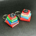 3D დაბეჭდილი წიგნები + კატა ქლიქერი ბრელოკი / 3D Printed Books + Black Cat Fidget Toy Keychain