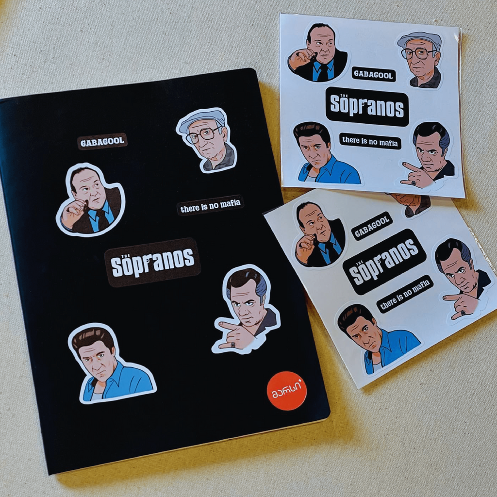 Sopranos sticker pack bundle სოპრანოს სტიკერები 2D & 3D 2ც. ნაკრები