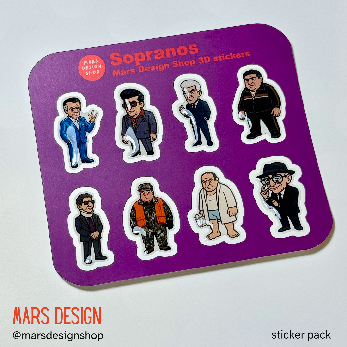 Sopranos 3D sticker pack სოპრანო მოცულობითი სტიკერები