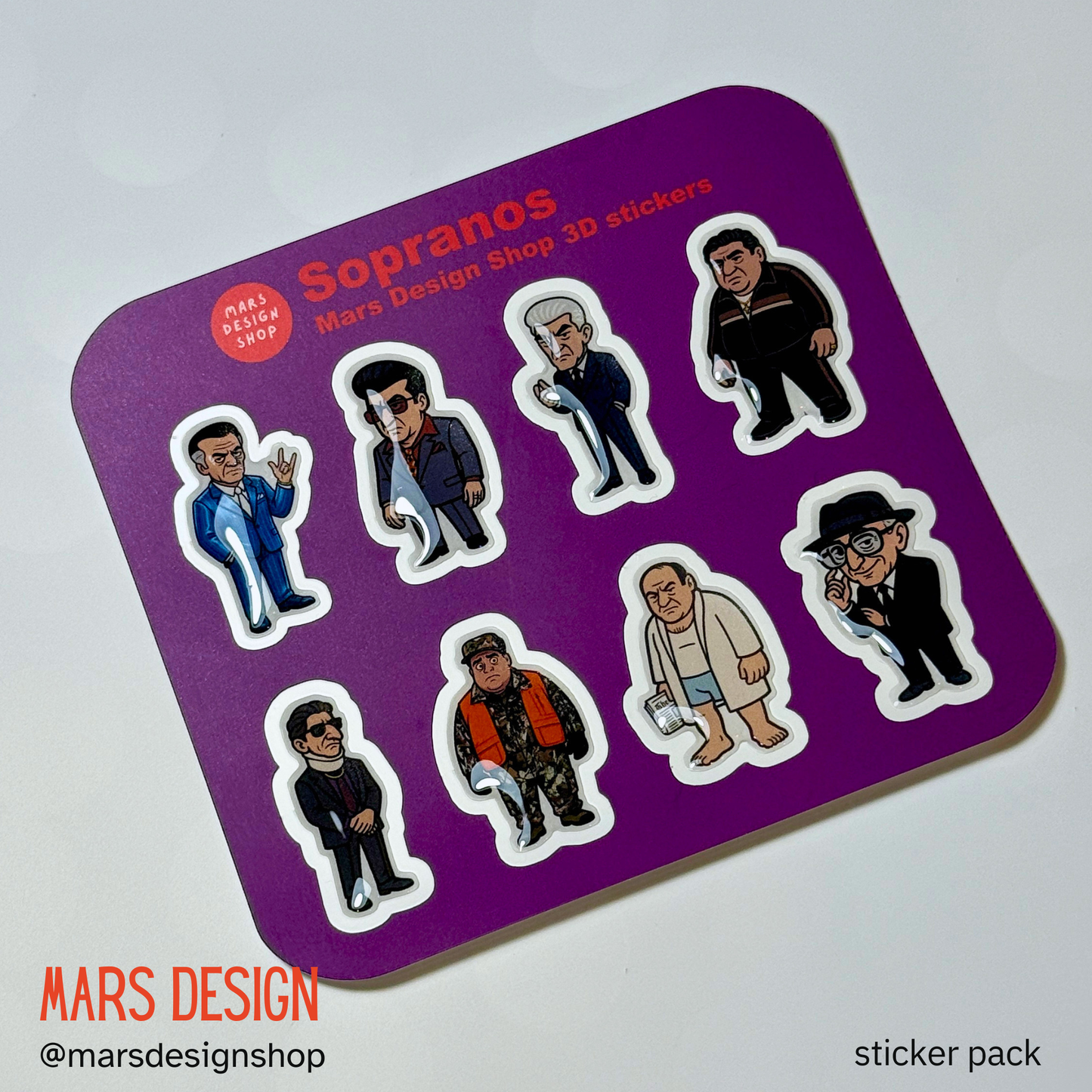 Sopranos 3D sticker pack სოპრანო მოცულობითი სტიკერები
