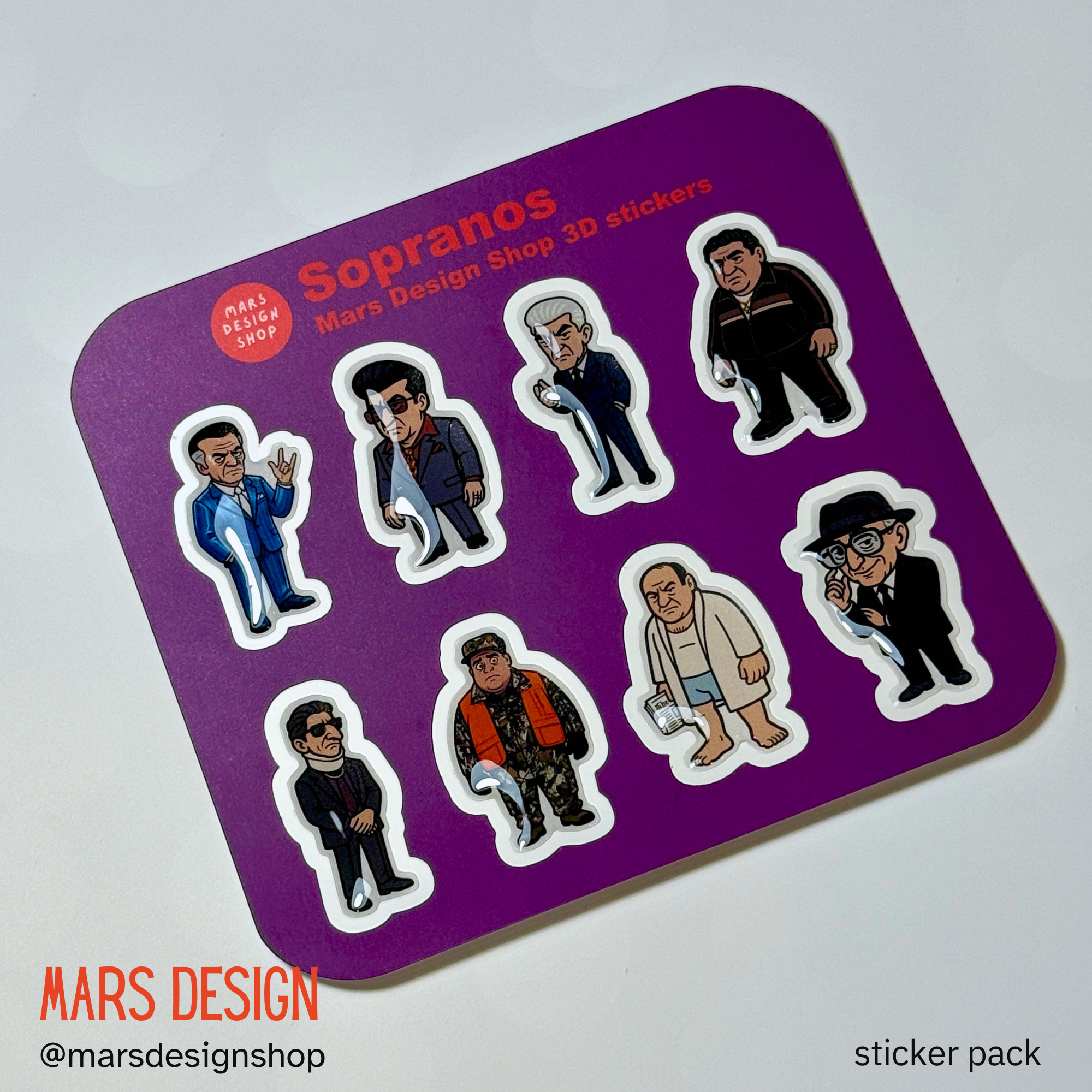 Sopranos 3D sticker pack სოპრანო მოცულობითი სტიკერები
