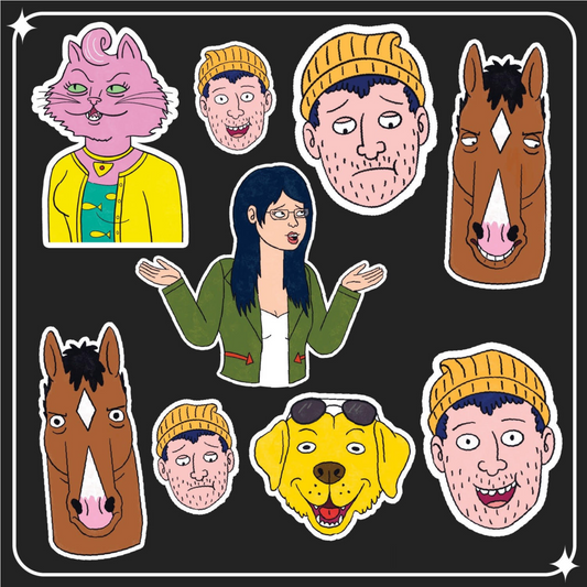 Bojack Horseman სტიკერების შეკვრა 9ც