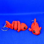 3D დაბეჭდილი თევზი ბრელოკი / 3D Printed Fish Keychain