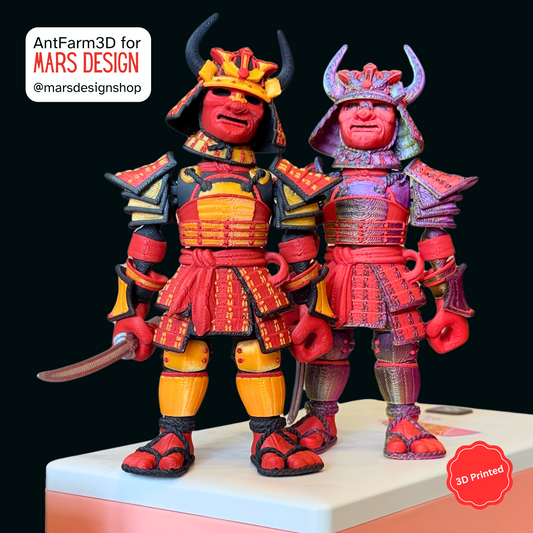 ⚔️ 3D დაბეჭდილი სათამაშო სამურაი / 3D Printed Toy Samurai