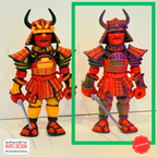 ⚔️ 3D დაბეჭდილი სათამაშო სამურაი / 3D Printed Toy Samurai