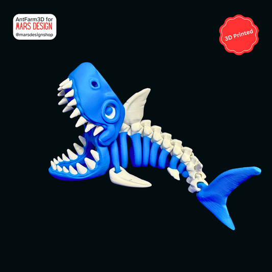 🦈 3D დაბეჭდილი ზვიგენის ჩონჩხი / 3D Printed Shark Skeleton