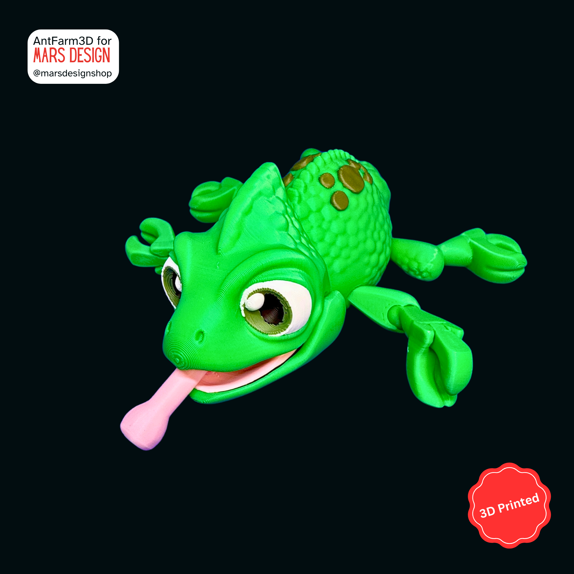🦎 3D დაბეჭდილი სათამაშო ქამელეონი / 3D Printed Toy Chameleon