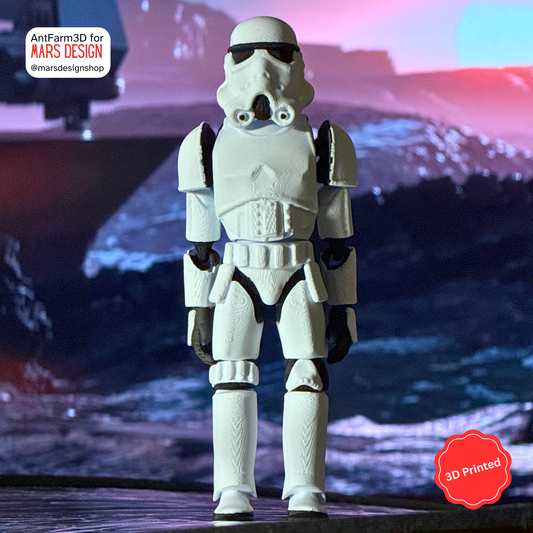 🛡️ 3D დაბეჭდილი სათამაშო შტორმტრუპერი / 3D Printed Toy Stormtrooper