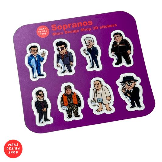 Sopranos 3D sticker pack სოპრანო მოცულობითი სტიკერები
