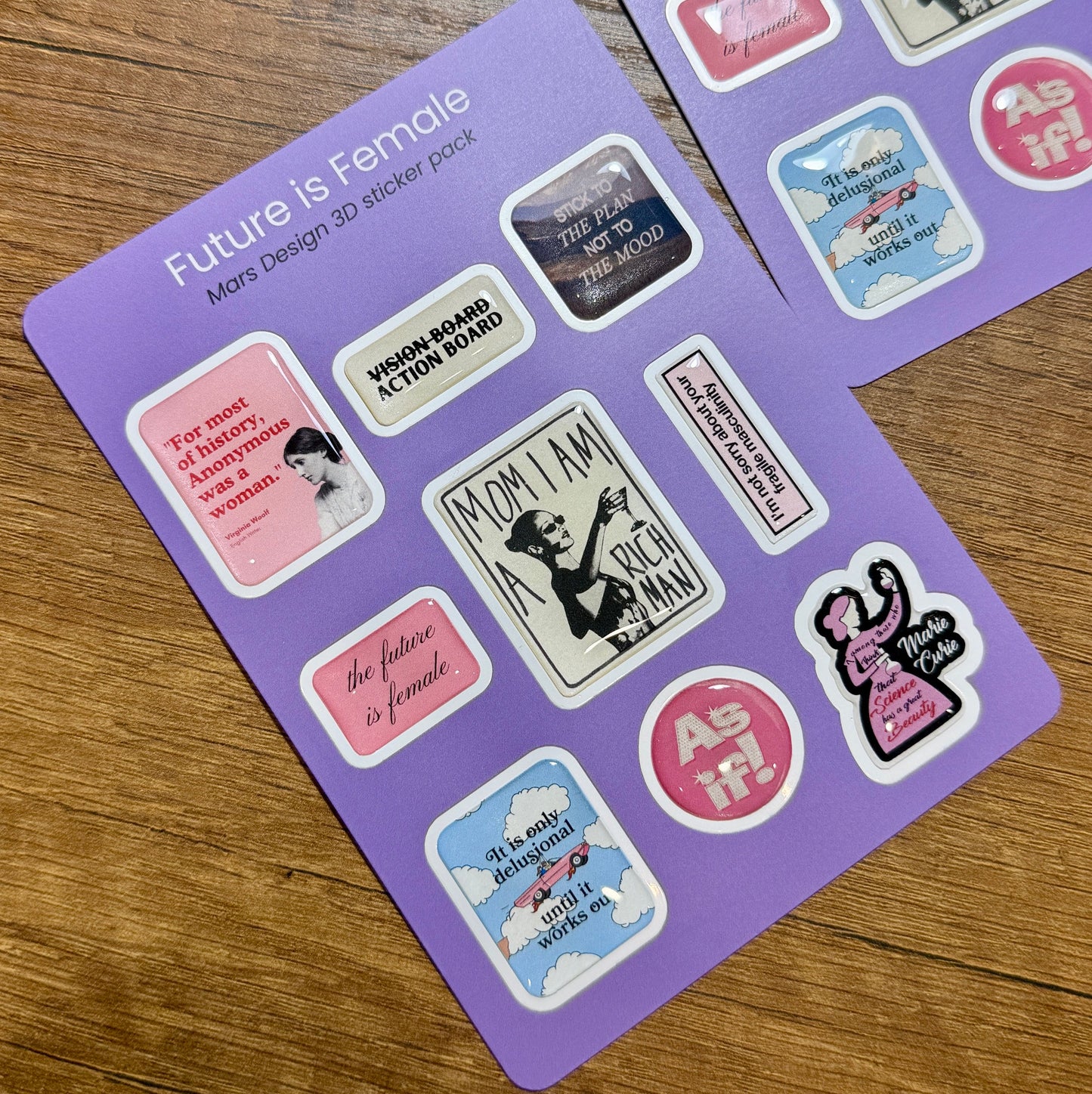 Future is Female sticker pack მოცულობითი სტიკერები