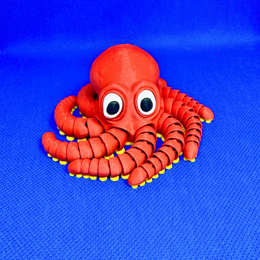 🐙 3D დაბეჭდილი სათამაშო რვაფეხა / 3D Printed Toy Octopus