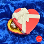 💝 3D დაბეჭდილი შოკოლადის ქლიქერები გულის ფორმის ყუთში წითელი / 3D Printed Chocolate clickers in Heart shaped box Red