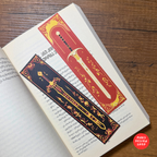 3D დაბეჭდილი სანიშნები 2ც. ხმლები / 3D Printed Bookmarks 2pcs. Swords black