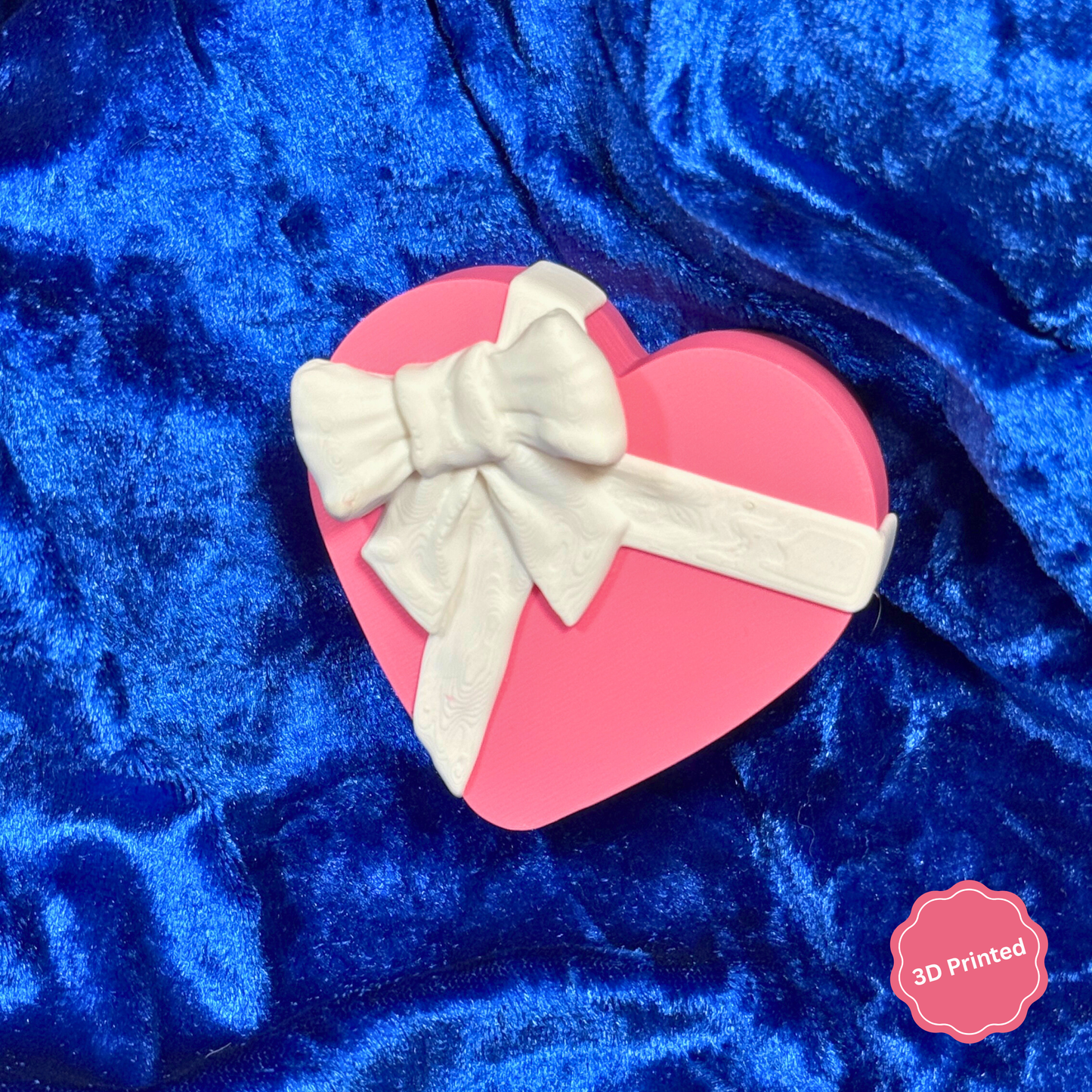 💝 3D დაბეჭდილი შოკოლადის ქლიქერები გულის ფორმის ყუთში ვარდისფერი / 3D Printed Chocolate clickers in Heart shaped box Pink