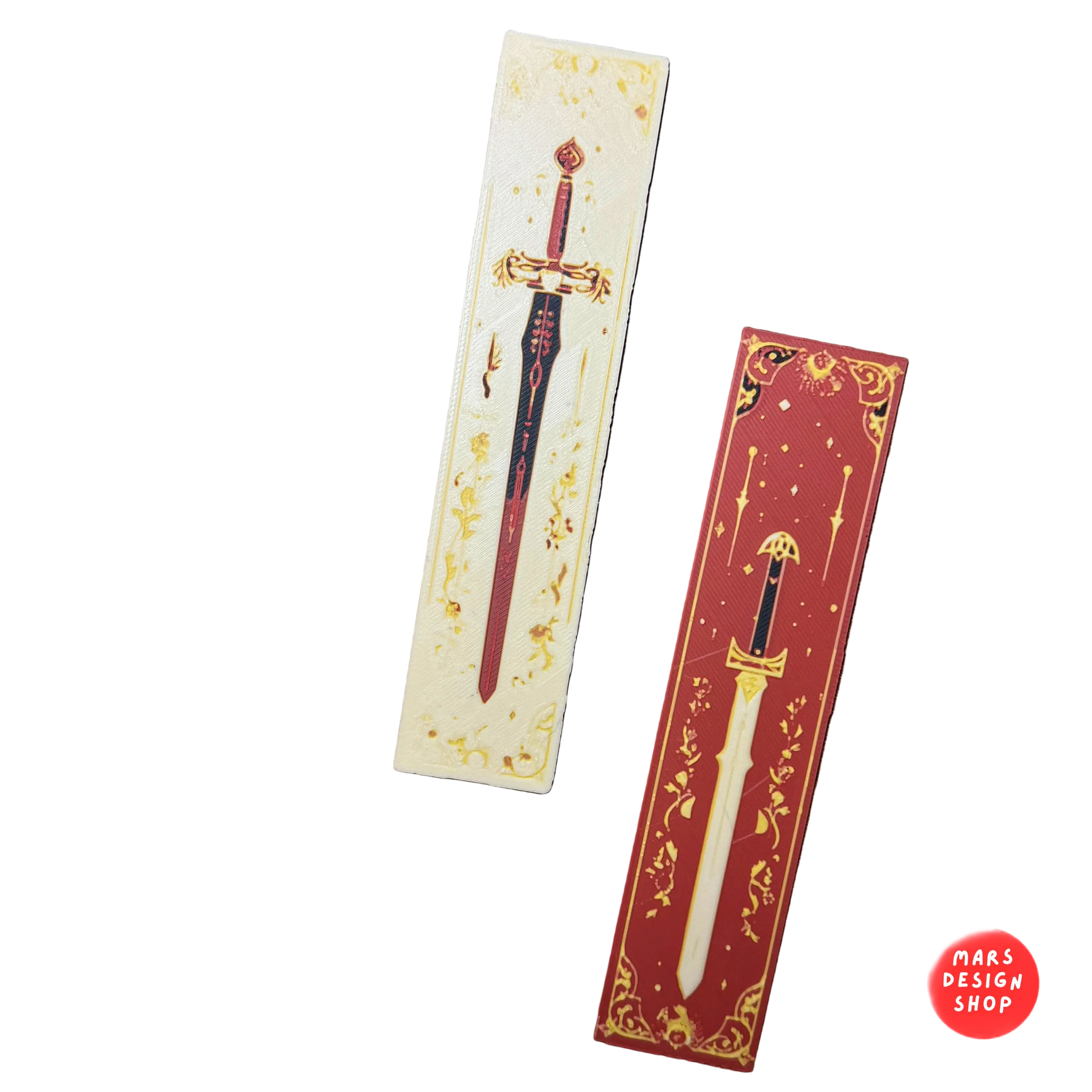 3D დაბეჭდილი სანიშნები 2ც. ხმლები / 3D Printed Bookmarks 2pcs. Swords